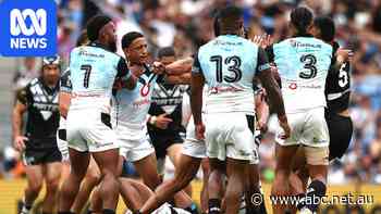 Two sent off after high shot and punch as Kiwis humiliate Fiji 78-0