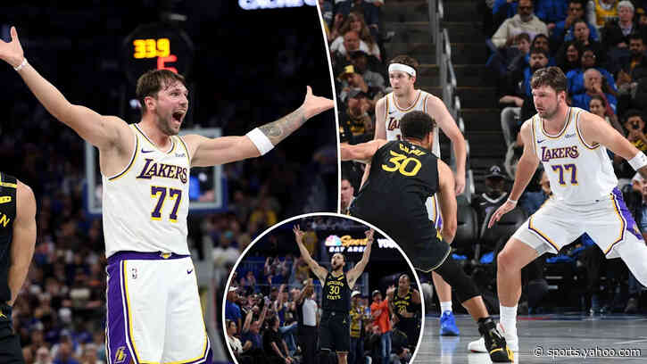 Lakers blow 25-point lead in NBA Cup-opening loss to Warriors