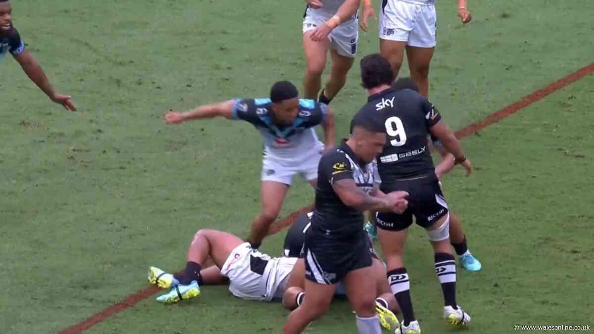 New Zealand v Fiji erupts in vicious violence as player seeks retribution