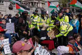 London protest LIVE: Hundreds face arrest at pro-Palestine Action demo outside US Embassy