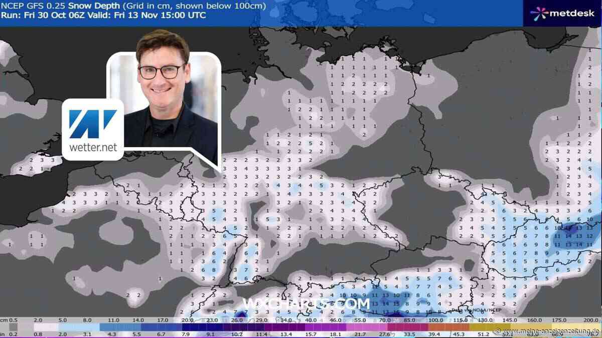 Kälteeinbruch Mitte November? Wetterkarte färbt halb Deutschland weiß