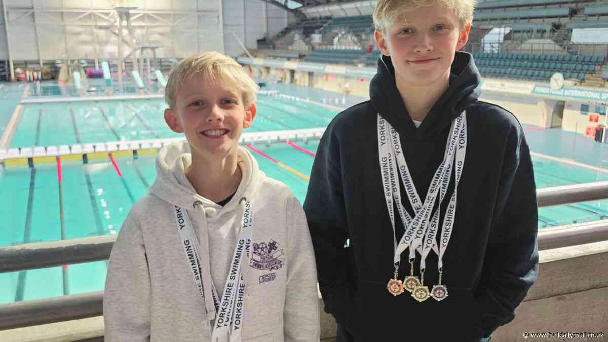 Beverley brothers dedicate swimming success to late grandfather