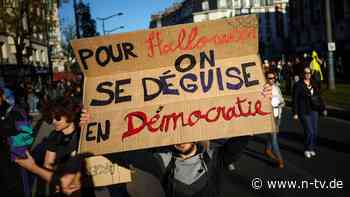 Erste Kontrollen und Festnahmen: Angespannte Lage: Frankreich erlebt weiteres Protest-Wochenende