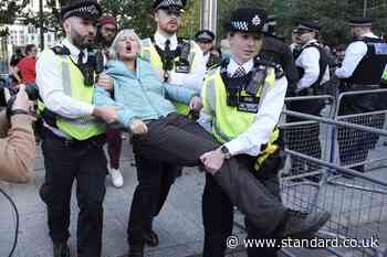 Dozens arrested outside US embassy after showing support for Palestine Action