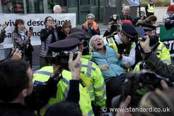 London protest LIVE: Dozens arrested at pro-Palestine Action demo outside US Embassy