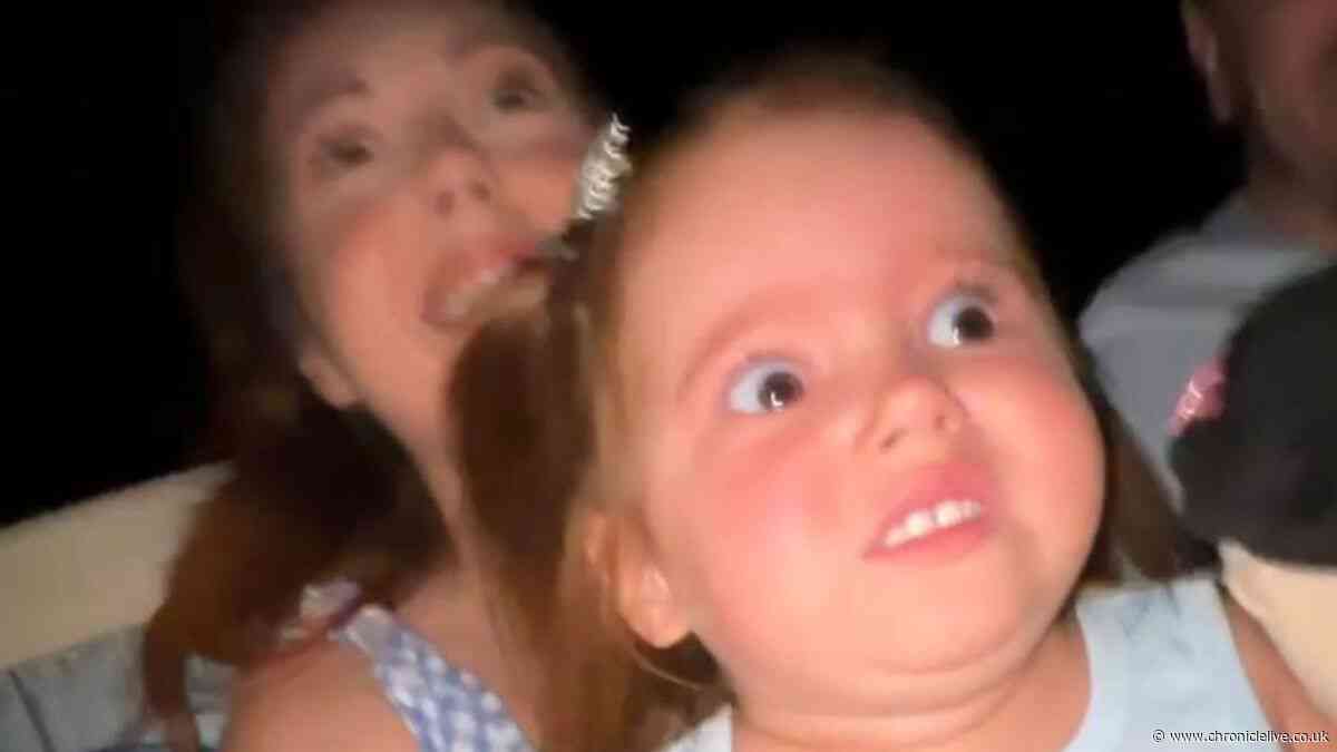 Meet the Tyneside toddler going viral for her hilarious reaction to Disneyland ride