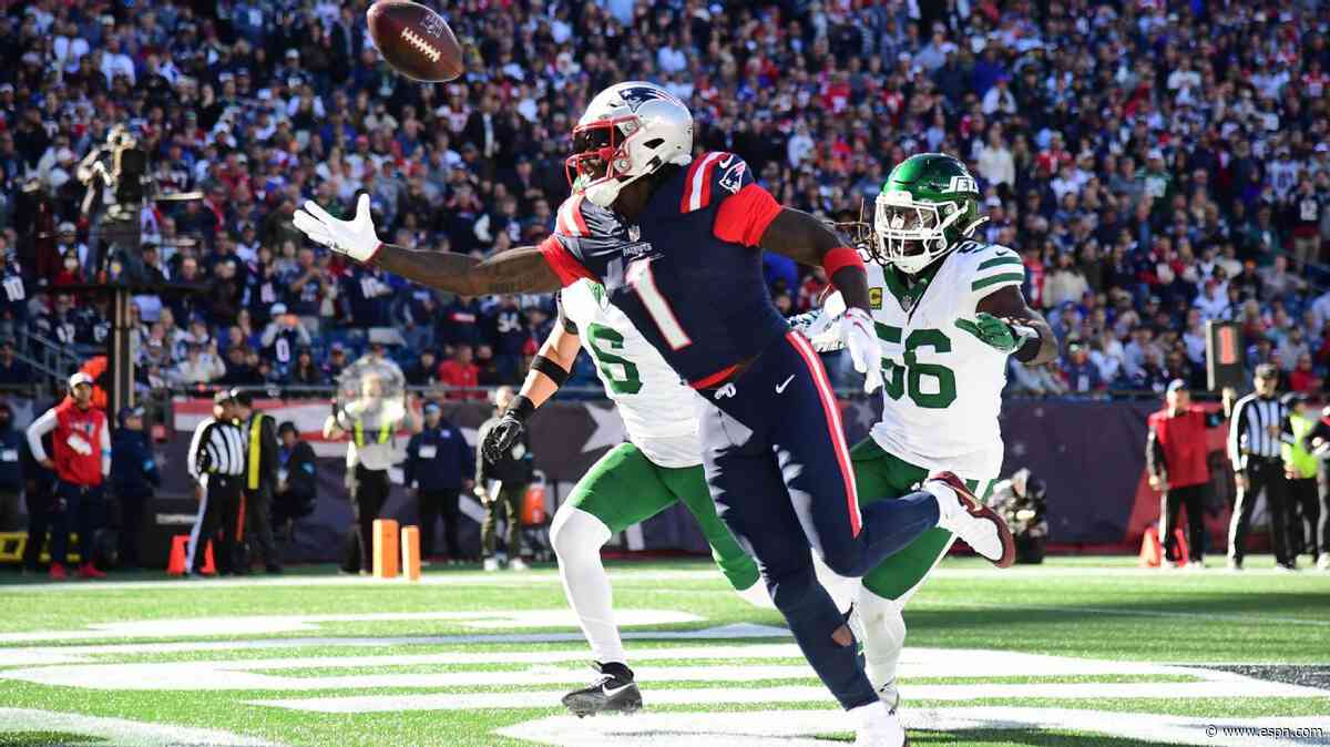 Pats rule out WR Brown, RB Henderson vs. Dolphins