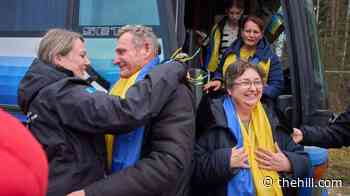 Evacuees from Russia-controlled Oleshky arrive back in Ukraine amid U.S.-brokered ceasefire